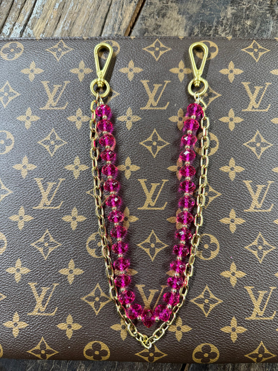 LAV x JForks Pink Crystal Chain