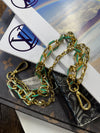 LAV x JForks Enamel Turquoise Chain