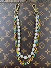 LAV x JForks Multicolor Pearl Beaded Chain