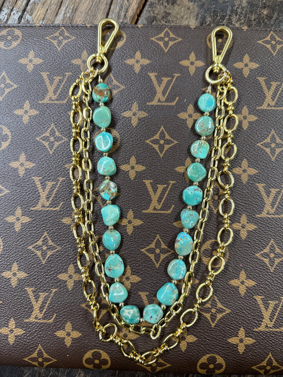 LAV x JForks Kingman Coin Beaded 3 strand Chain