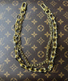 LAV x JForks Black Enamel Chain