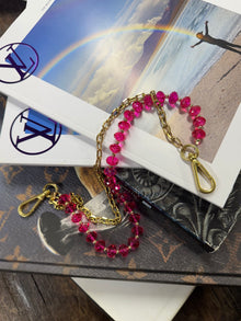  LAV x JForks Pink Crystal Chain
