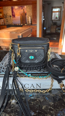  LAV Original Mini Bumbag Black Empreinte Noir Braided with 20ct Royston