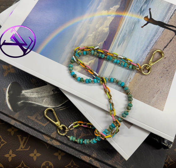 LAV x JForks Imperial Jasper Beaded Multicolor Chain