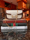 LAV Original Horsebit 1955 Small Shoulder Bag Chocolate Braided w/Smile Pocket Stitching